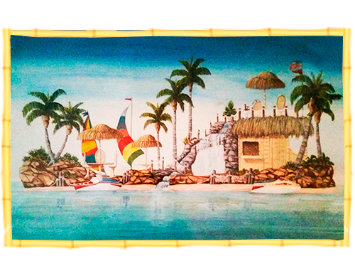 50′ Open Air Party Island